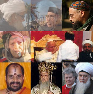 pictures of followers of various religions