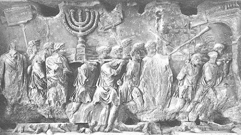 Time to move on? A scene from the Arch of Titus in Rome depicting the sacking of Jerusalem in 70 CE.